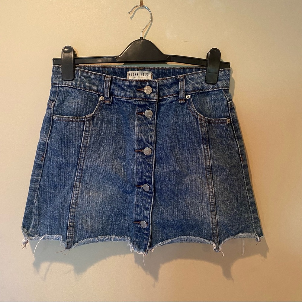 Blank Paige Jean Skirt